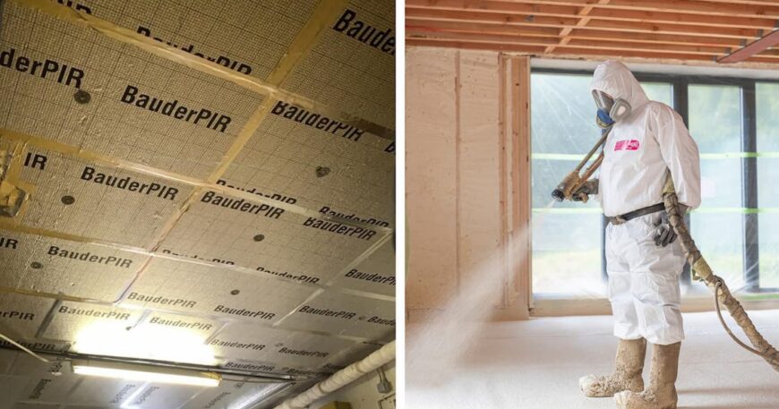 isolant panneau vs mousse projetée