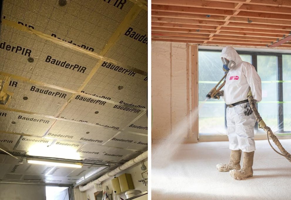 isolant panneau vs mousse projetée